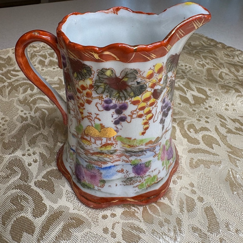 Antique Japanese Porcelain Creamer Pitcher - Picture 3 of 7
